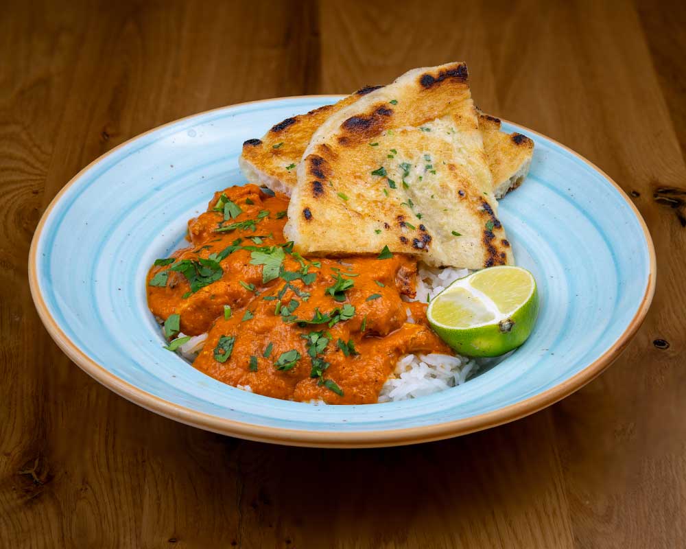 Butter chicken cu orez basmati