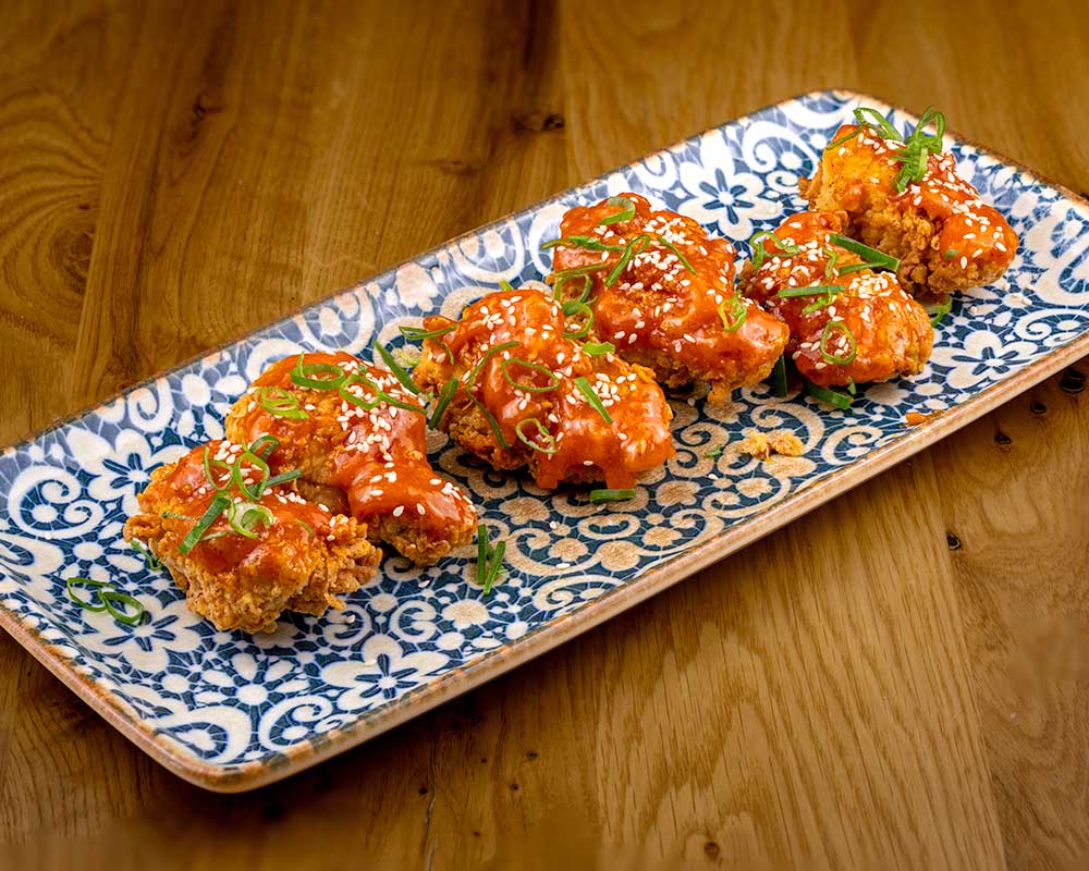 Meniu aripioare de pui cu sos Korean