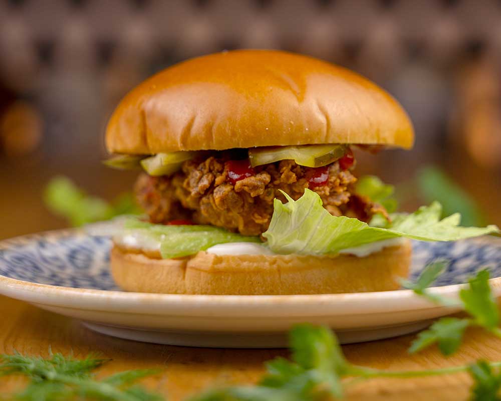 Meniu Burger cu pulpă de pui